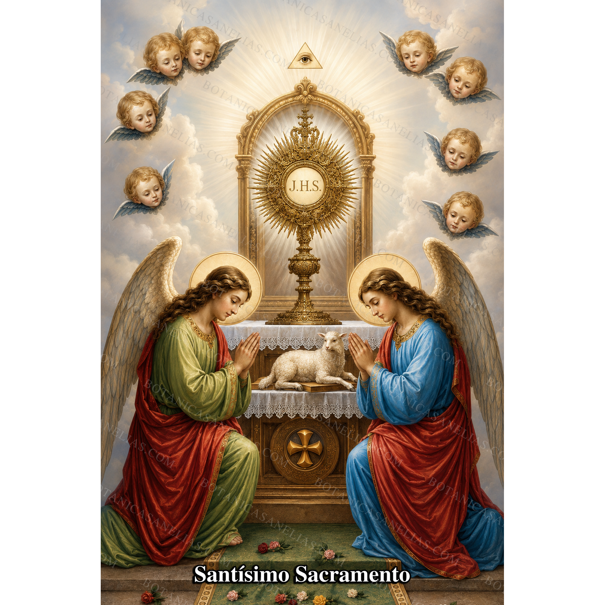 The Blessed Sacrament Prayer Card