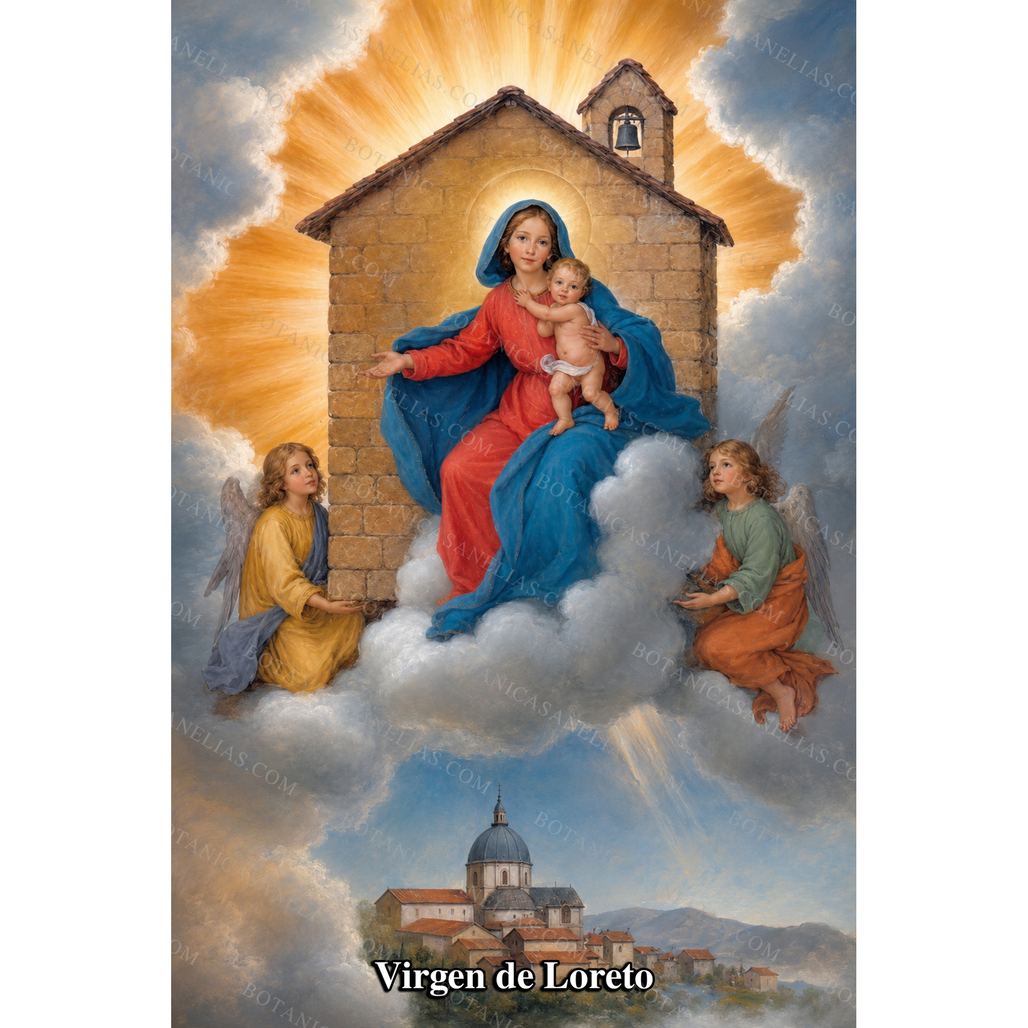 Our Lady of Loreto Prayer Card