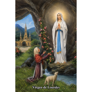 Our Lady of Lourdes Prayer Card