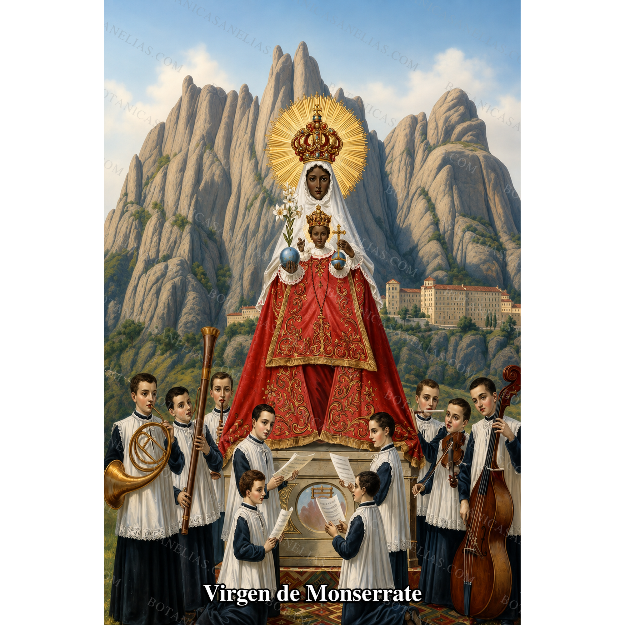 Our Lady of Montserrat Prayer Card