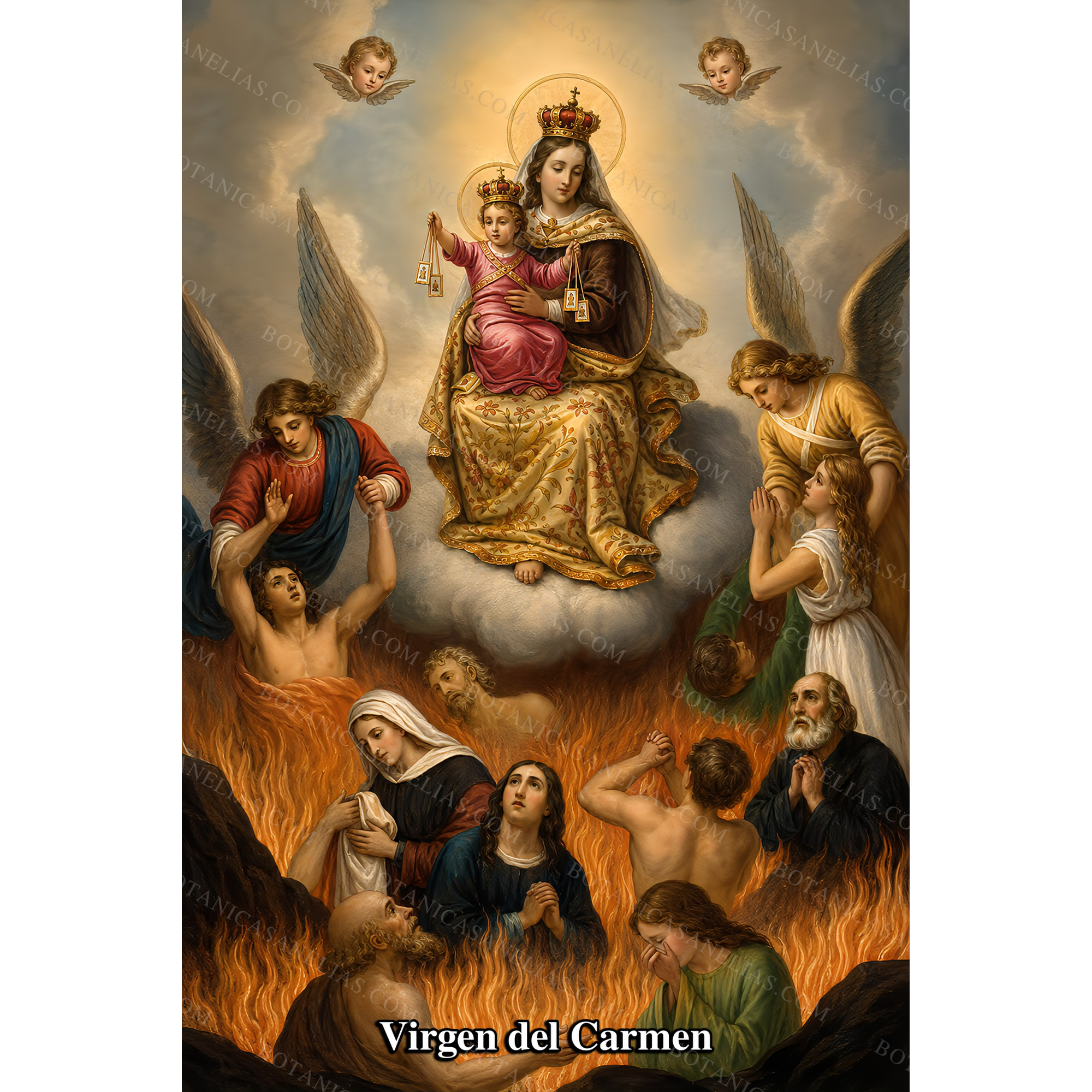 Our Lady of Mount Carmel Prayer Card