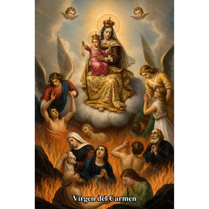 Our Lady of Mount Carmel Prayer Card