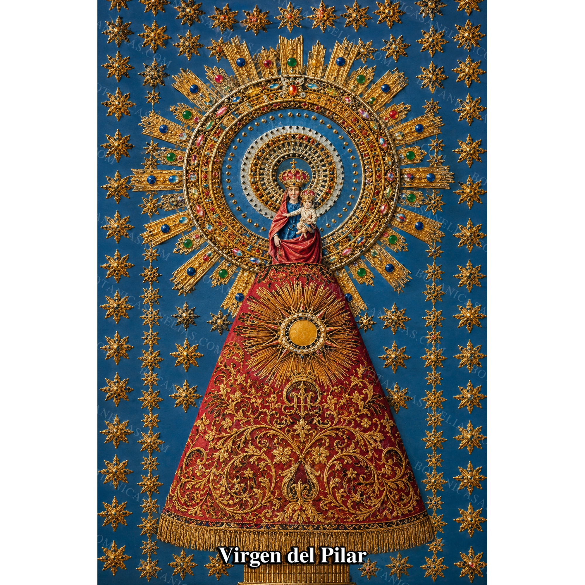 Our Lady of the Pillar Prayer Card