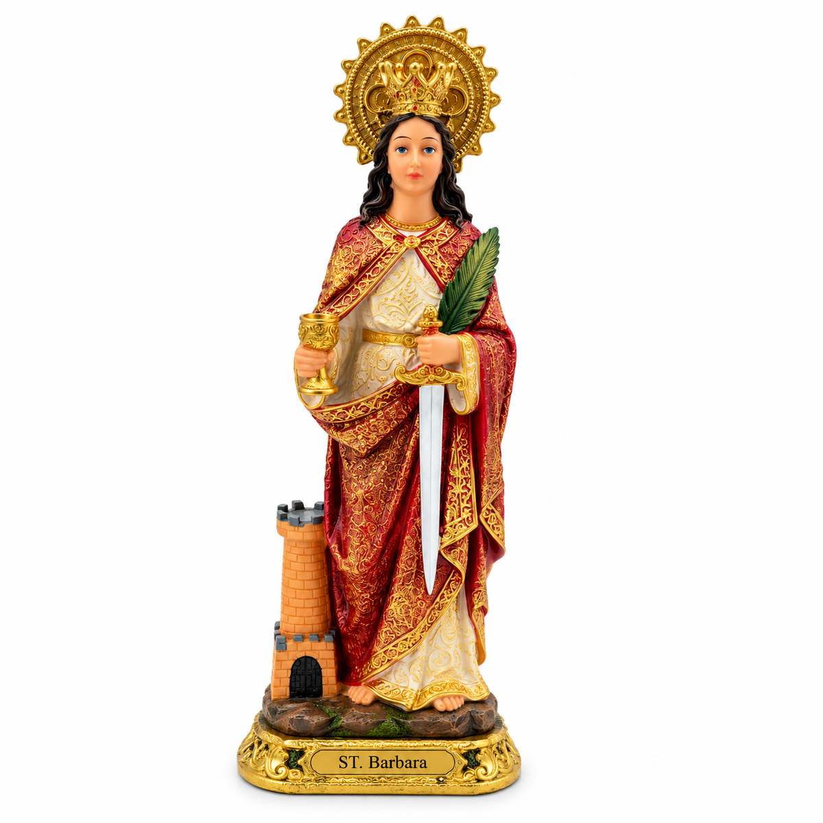 Saint Barbara / Santa Barbara 12" Statue